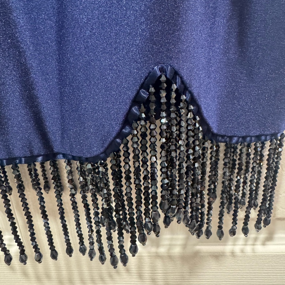 City Studio Navy Dress with Beaded Detail size juniors 3/4 NWT - Picture 4 of 10